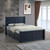 Dillon queen bed in blue wood finish