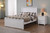 Dillon queen bead board bed in white solid wood