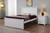 Dillon cottage style bead board twin XL bed in white