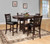 Junipero Rich Brown Counter Height Dining Table Set