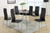 Kala Glass Black Chrome Dinette Set Kala Glass Black Chrome Dinette Set