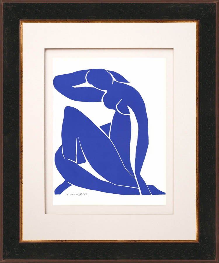 Henri Matisse 額装アート ブルー Fine Art - Matisse - Nu Bleu II | eFurnitureHouse
