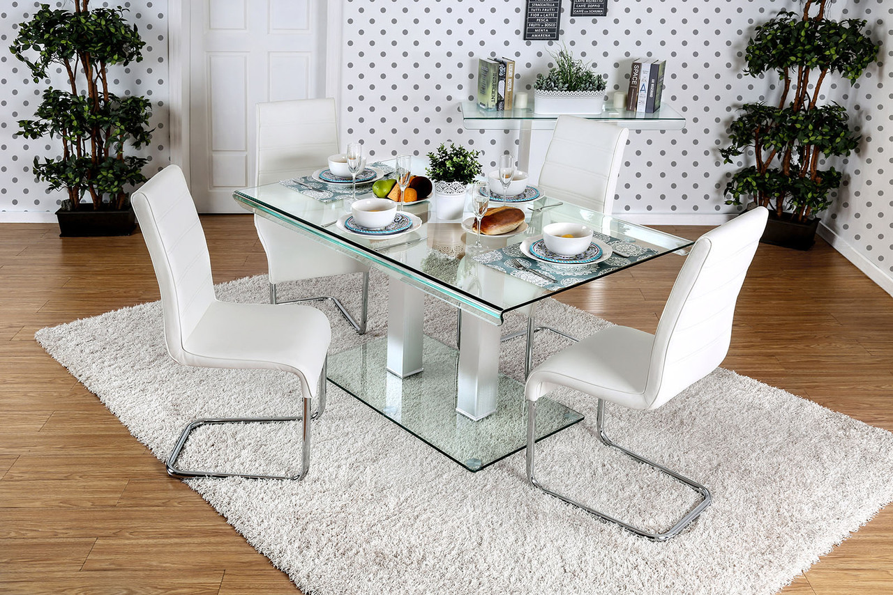 Rectangular Glass Dining Table For 4