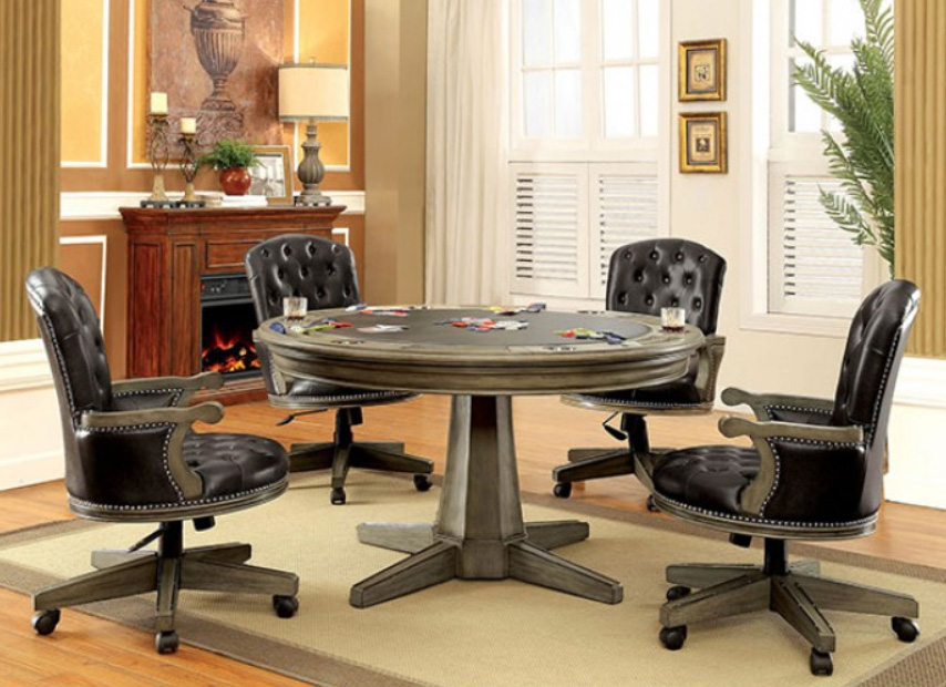 Cambridge Multi-Functional Game Table with Poker & Chess Top