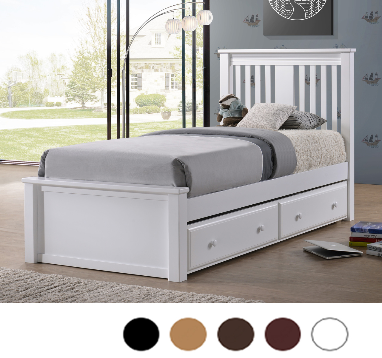 Gary Mission Wood Twin Platform Bed Platform Bed With Trundle