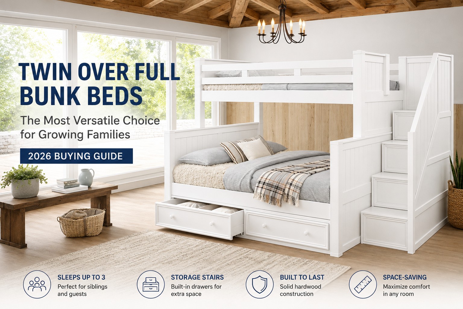 Twin Over Full Bunk Beds: The Most Versatile Choice for Growing Families (2026 Buying Guide)