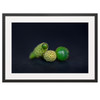 60 x 40 cm : Fuji Crystal Pearl | Mat | Hamburg 20 : Oak Black