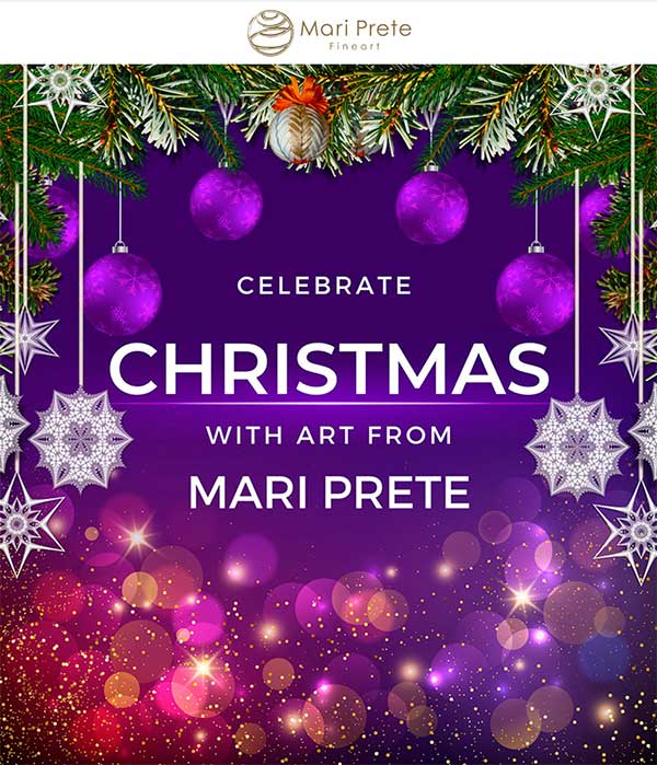 Mari Prete FineArt Newsletter Cover, Issue Dec. 6, 2023