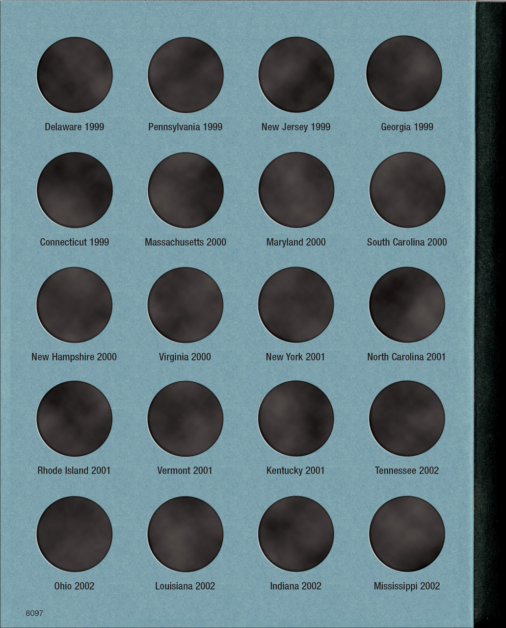 State Quarters 1999-2009 コレクターズフォルダー Complete 58 Piece State Quarter set in Warman's folder 1999-2009