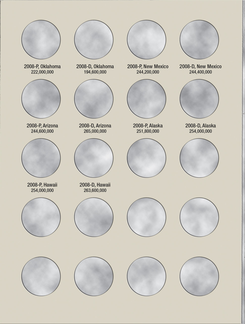 Coin Folder for 2016-2021 National Park Quarters P&D Vol.2