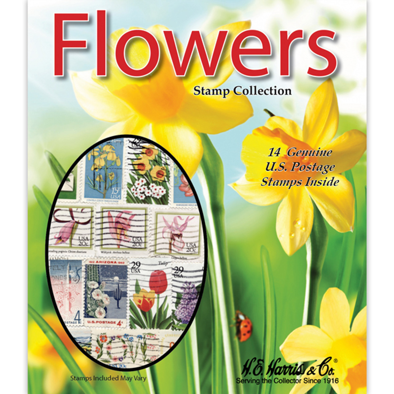 Flowers US Stamp Collection Packet (14 ct)
