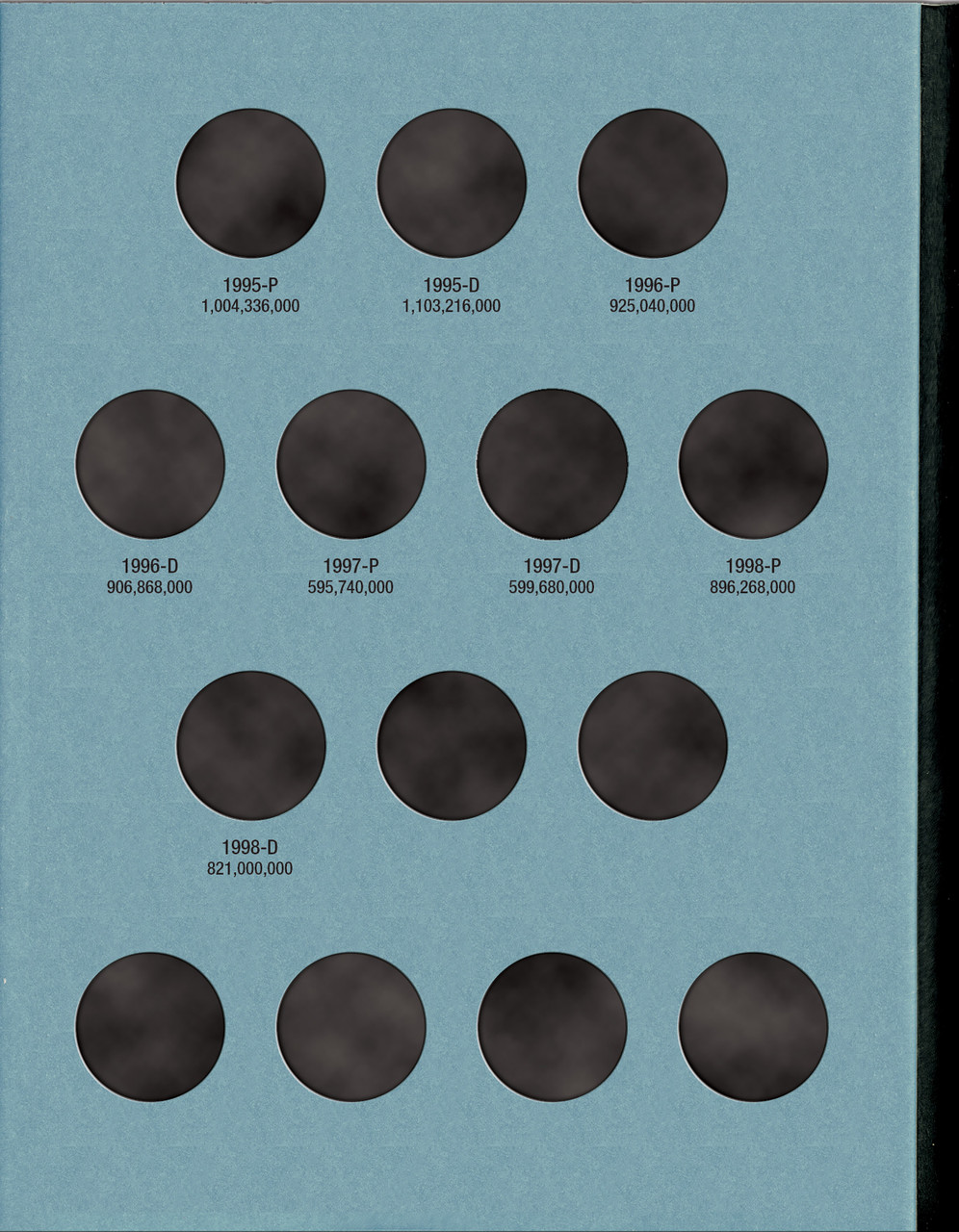 【海外版】4冊Club Official Whitman® Coin Folder - Washington Quarters Collection #4