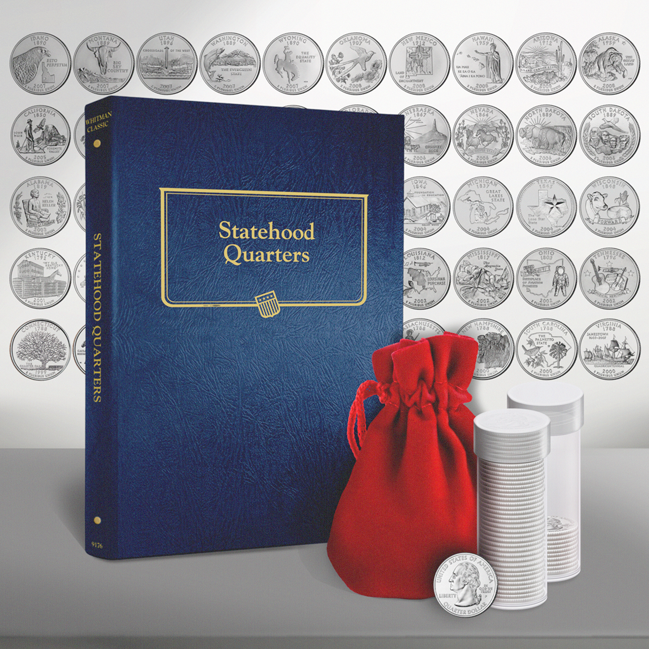 STATE SERIES QUARTERS(ブック) State Series Quarters Album Bundle, Set of 50 Uncirculated Denver