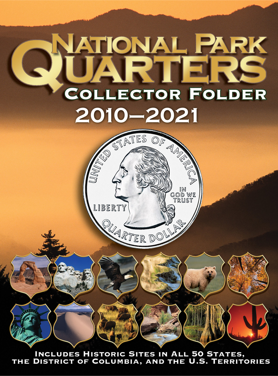 NEW Whtman Natonal Park Quarters Folder Deluxe Edton 2010-2021 - F3