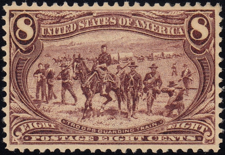 1898 8¢ Trans-Mississippi, VF Mint Original Gum, Certificate, US #289
