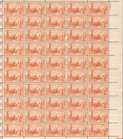 1953 3¢ Gadsden Purchase Mint Sheet