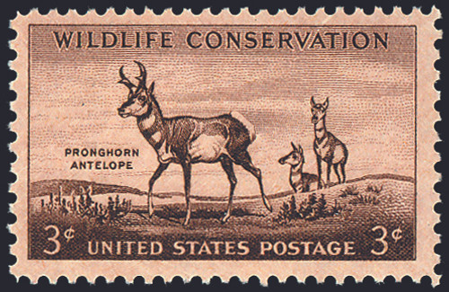 1956 3¢ Antelope Mint Single