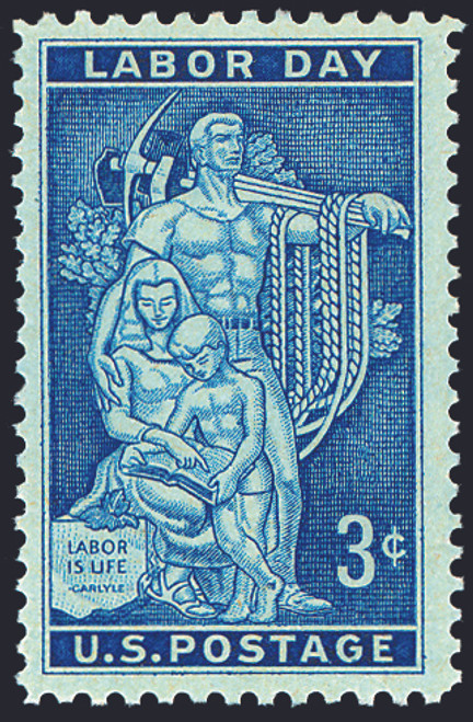 1956 3¢ Labor Day Mint Single