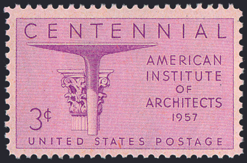 1957 3¢ Architects Mint Single