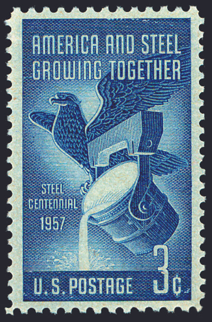 1957 3¢ Steel Industry Mint Single