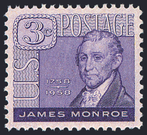 1958 3¢ James Monroe Mint Single