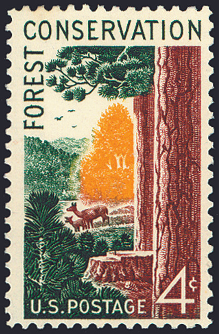 1958 4¢ Forest Conservation Mint Single