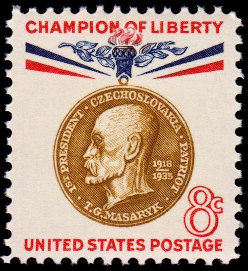 1960 8¢ Thomas Masaryk Mint Single