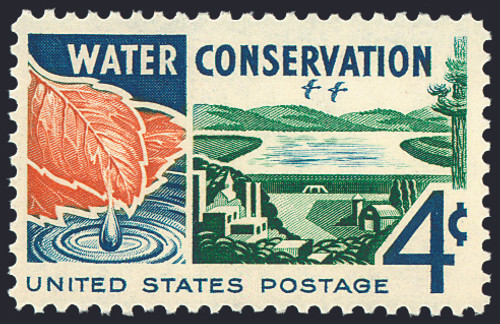 1960 4¢ Water Conservation Mint Single