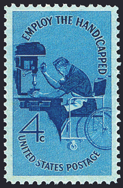 1960 4¢ Employ the Handicapped Mint Single