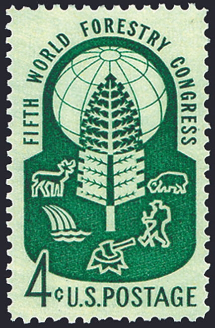 1960 4¢ World Forestry Congress Mint Single