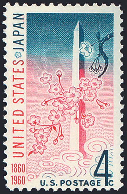 1960 4¢ U.S. Japan Treaty Mint Single