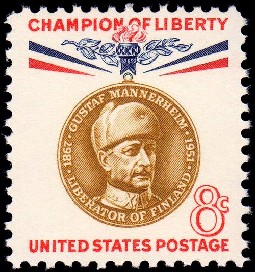 1960 8¢ Gustaf Mannerheim Mint Single