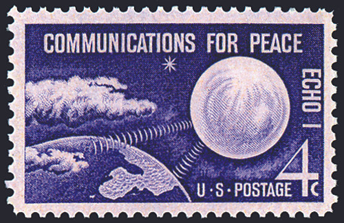 1960 4¢ "ECHO 1" Satelite Mint Single