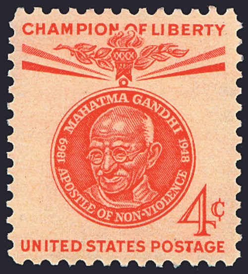 1961 4¢ Mahatma Gandhi Mint Single