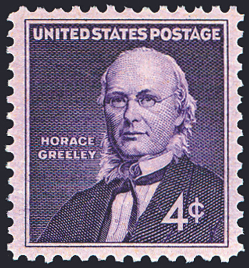 1961 4¢ Horace Greeley Mint Single