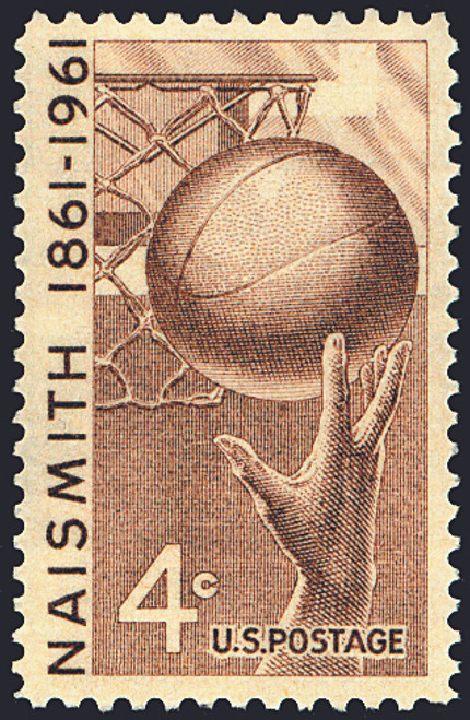 1961 4¢ Basketball Mint Single