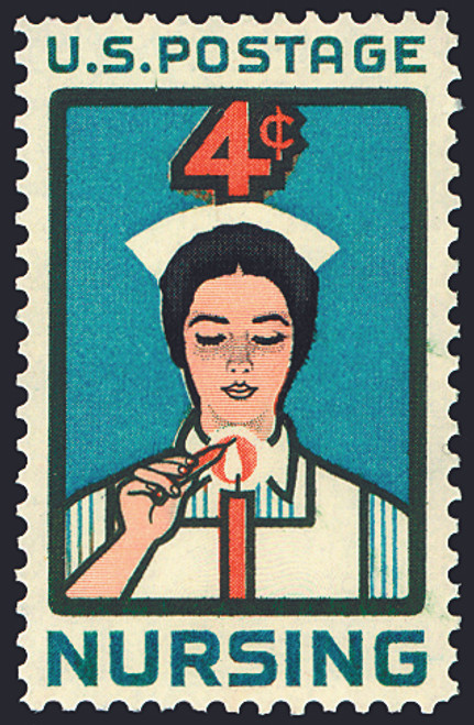 1961 4¢ Nursing Mint Single