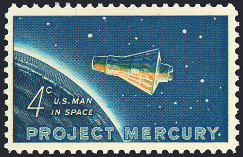 1962 4¢ Project Mercury Mint Single