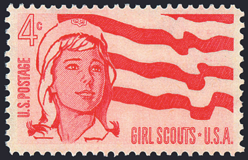 1962 4¢ Girl Scouts Mint Single