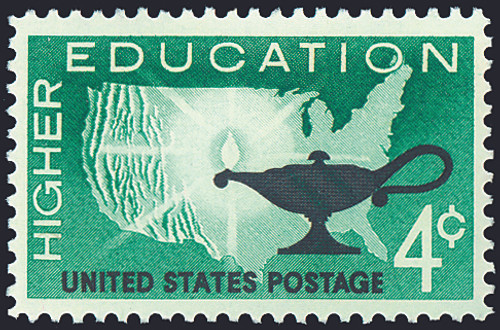 1962 4¢ Higher Education Mint Single