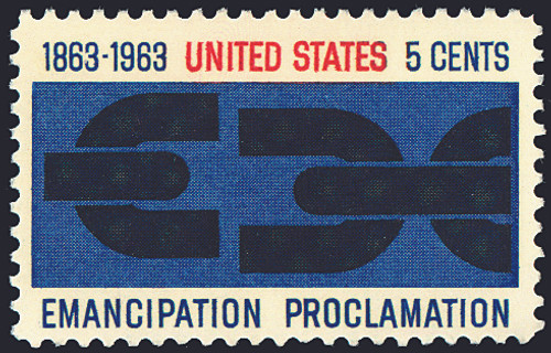 1963 5¢ Emancipation Proclamation Mint Single