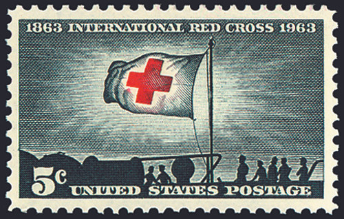1963 5¢ International Red Cross Mint Single