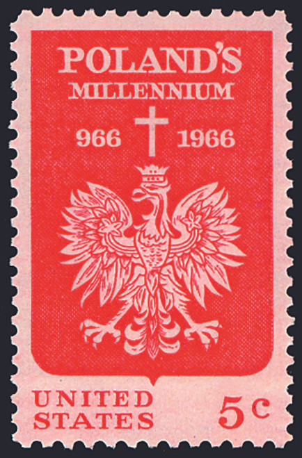 1966 5¢ Polish Millennium Mint Single