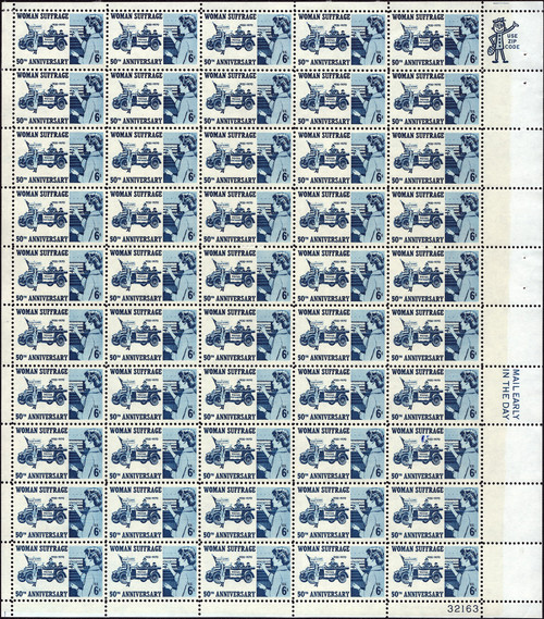 1970 6¢ Women Suffrage Mint Sheet