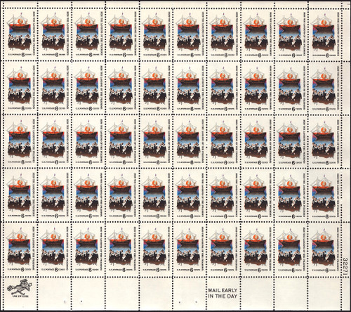 1970 6¢ Pilgrim Landing Mint Sheet