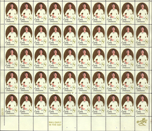 1971 8¢ Emily Dickinson Mint Sheet