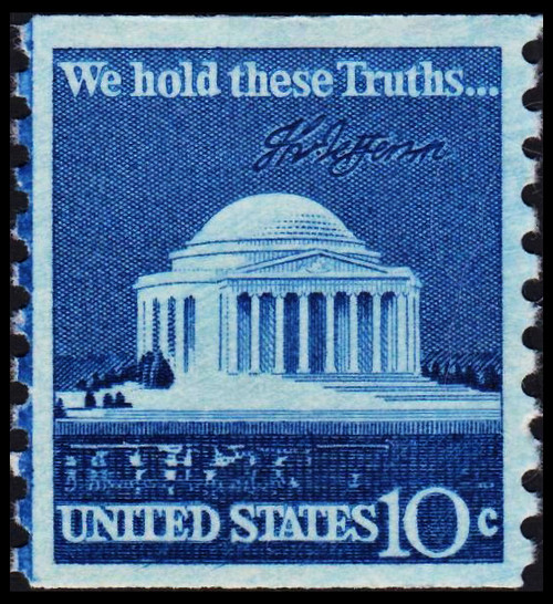 1973 10¢ Jefferson Memorial Mint Single