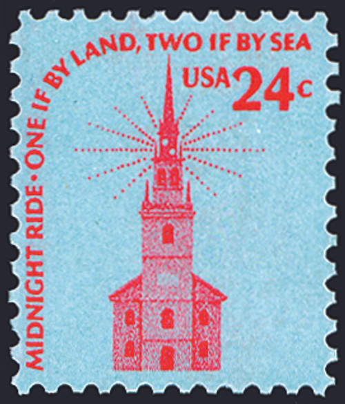 1975 24¢ Old North Church Mint Single