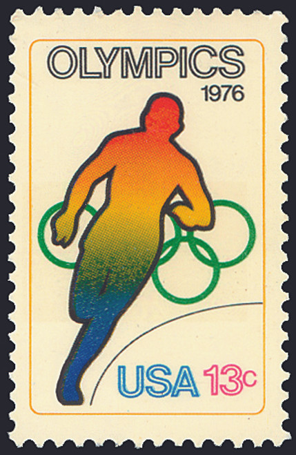 1976 13¢ Olympics - Running Mint Single
