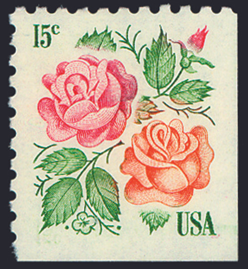 1978 15¢ Roses Mint Single